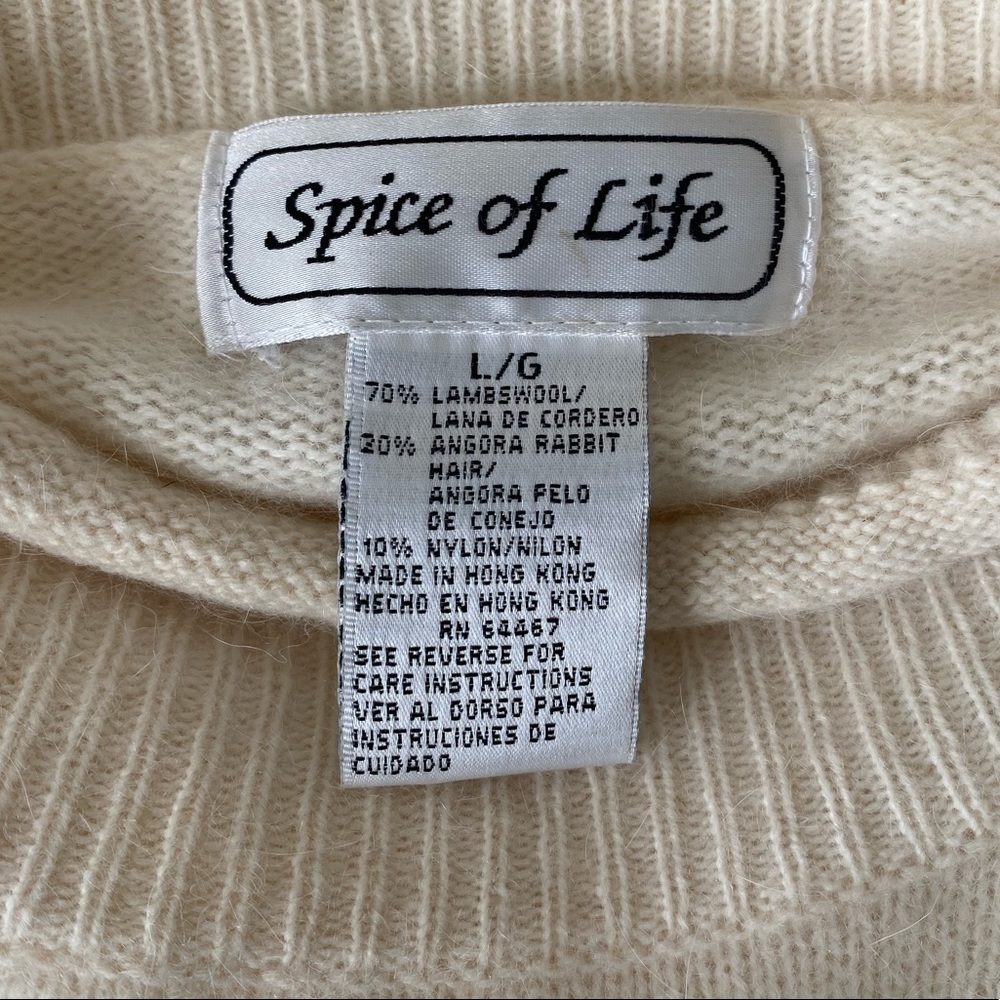 Vintage Spice of Life Wool/Angora Sweater - Picture 4 of 5